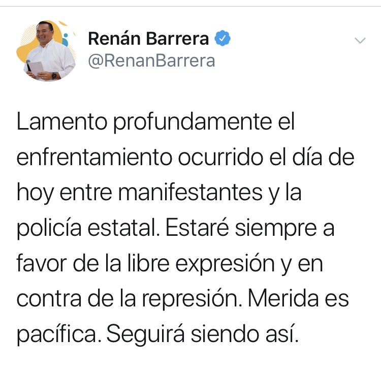 ¡Fuera máscaras! Renán Barrera crítica accionar de Vila