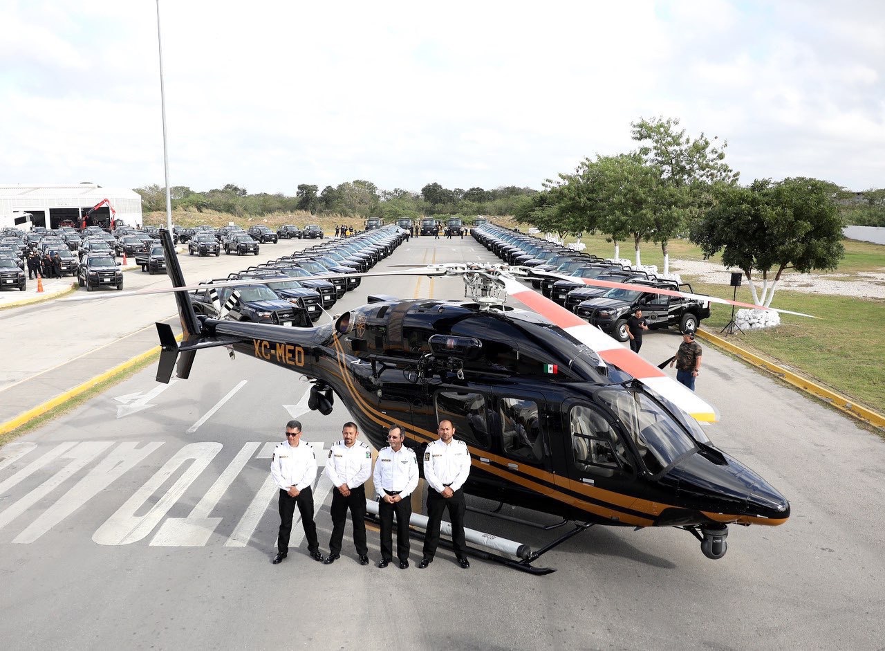 Mauricio Vila entregó moderno helicóptero a la SSP y patrullas municipales