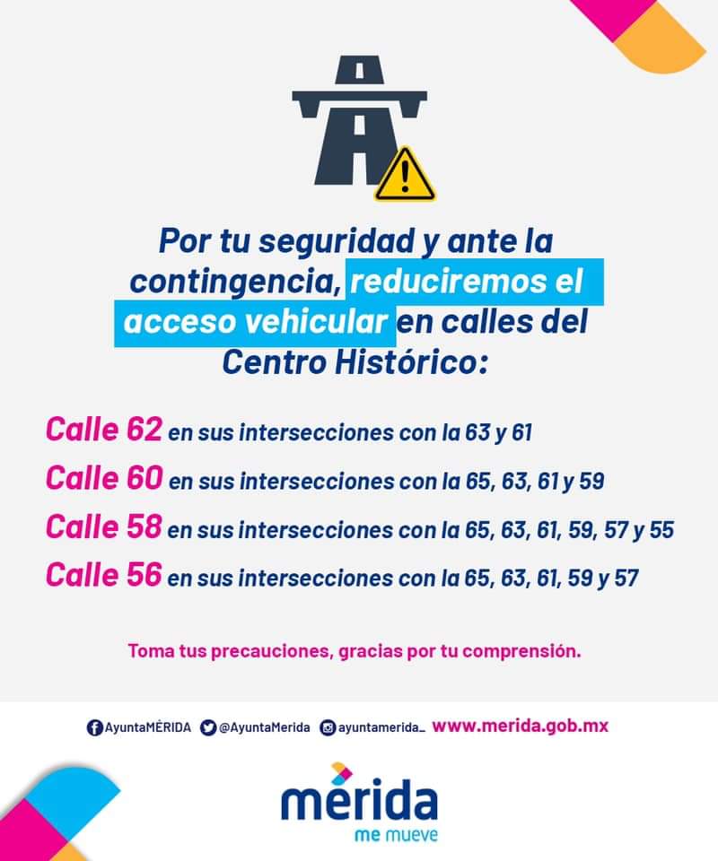 El Ayuntamiento anuncia cierre al tránsito vehicular en varios tramos