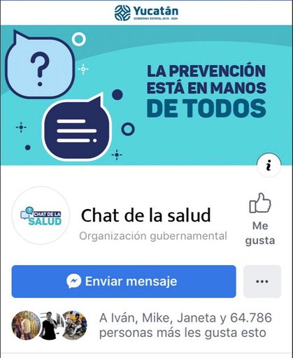 Lanza Gobierno estatal chat en Facebook para diagnóstico de coronavirus