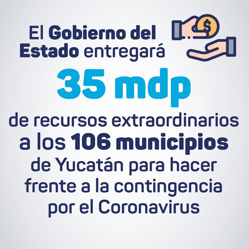 El Gobierno del Estado otorgará recursos  extraordinarios a todos los municipios de Yucatán