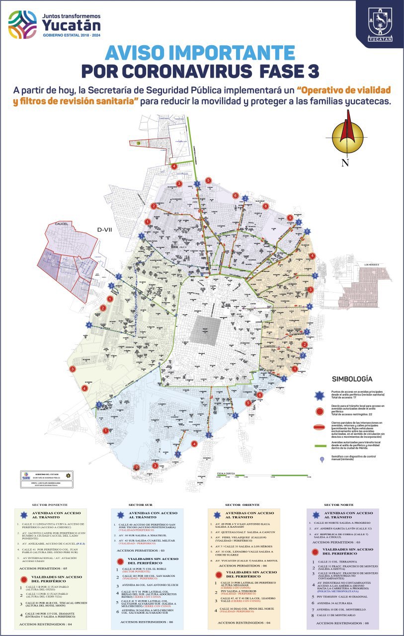 Anuncian cierre de calles, avenidas y hasta del Periférico