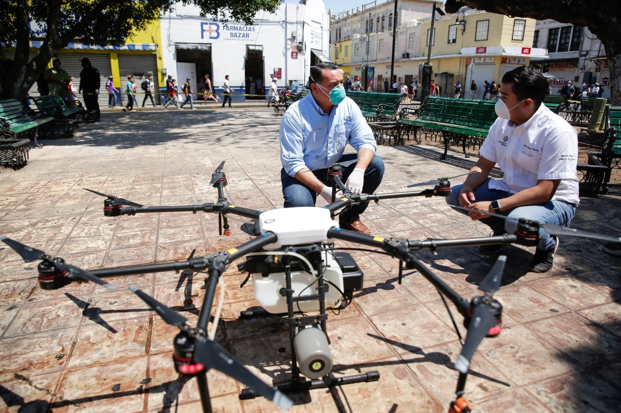 El Ayuntamiento de Mérida empleará drones para desinfectar espacios públicos