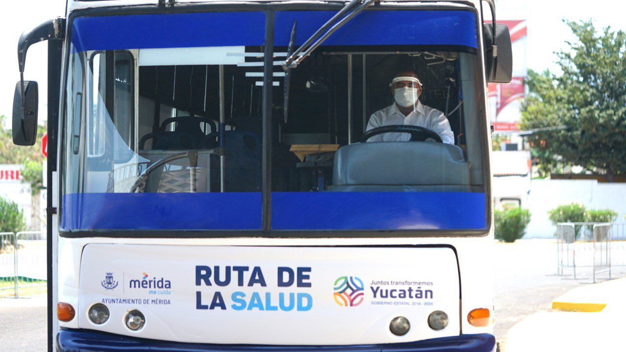 Transporte gratuito para personal hospitalario en Mérida