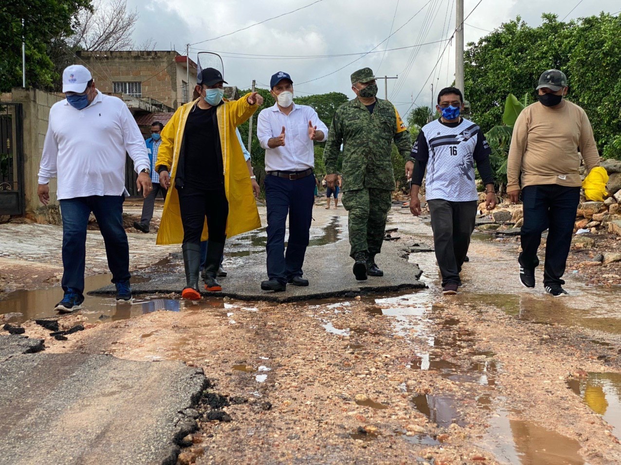 Mauricio Vila recorre municipios afectados por el paso de “Cristóbal”