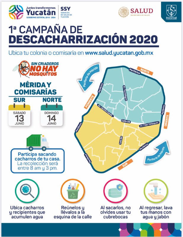 Este fin de semana habrá  descacharrización en Mérida y sus comisarías