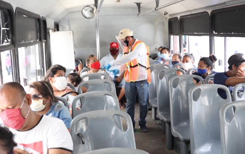 Eficaces, medidas sanitarias y de sana distancia en el transporte urbano