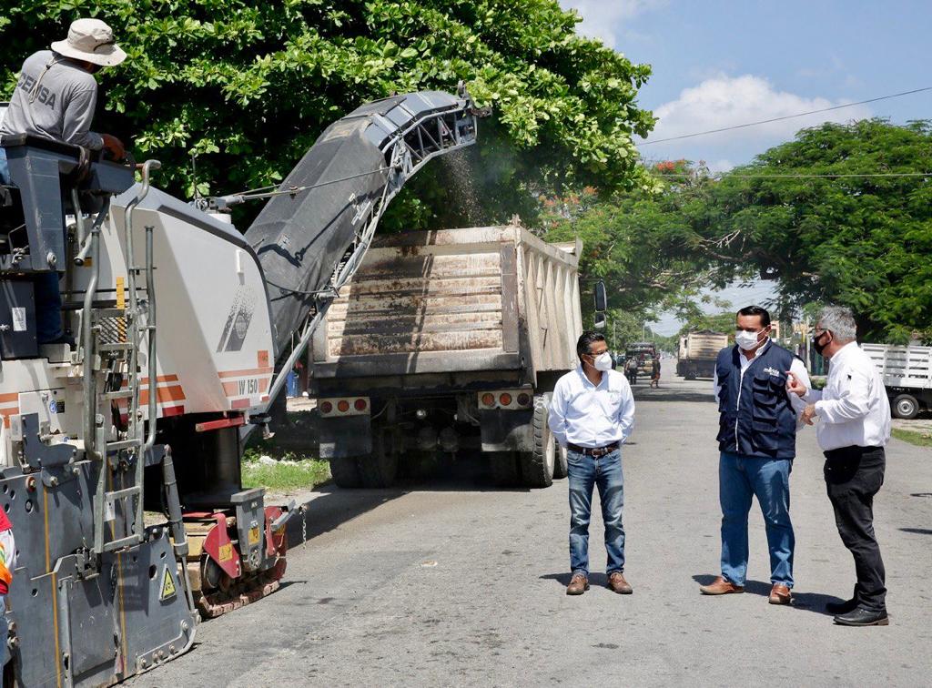 Avanza el mejoramiento de calles de la ciudad