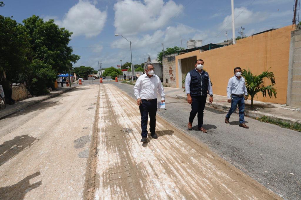 No se detiene el mejoramiento y rehabilitación de calles en Mérida