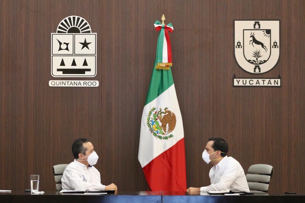 Yucatán y Q.Roo suman esfuerzos ante afectaciones por  tormentas tropicales