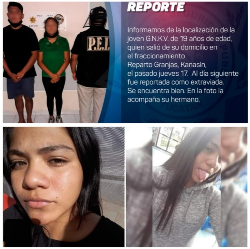 Localiza la SSP a joven meridana reportada como desaparecida