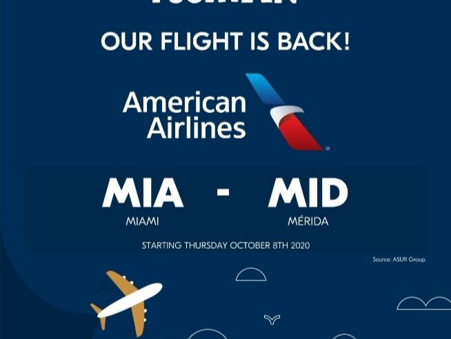 En octubre, Yucatán habrá recuperado más del 50% de su conectividad aérea