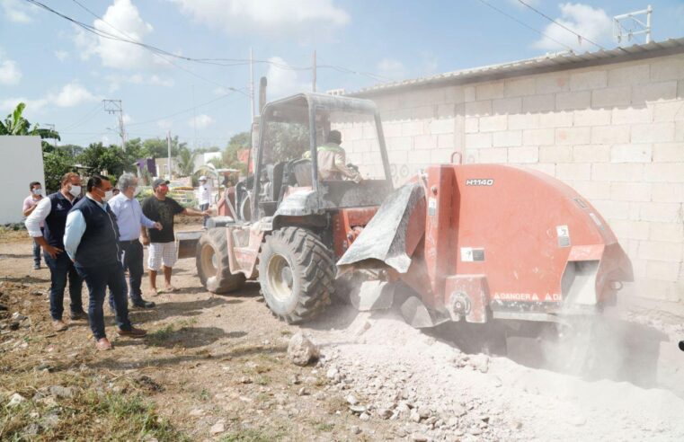 El Ayuntamiento extiende obras y servicios básicos a las colonias más vulnerables de Mérida