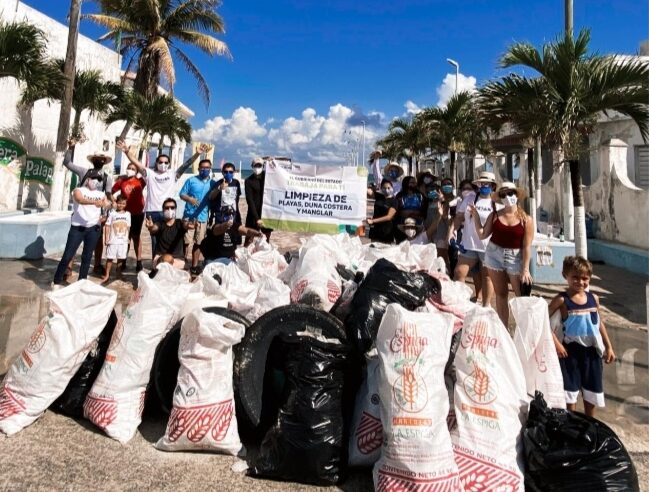 Sefotur se suma a la limpieza de playas en Chicxulub Puerto