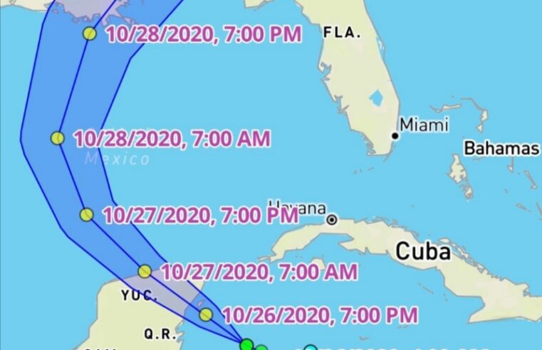 Anuncian suspensión de actividades en Yucatán por «Zeta»