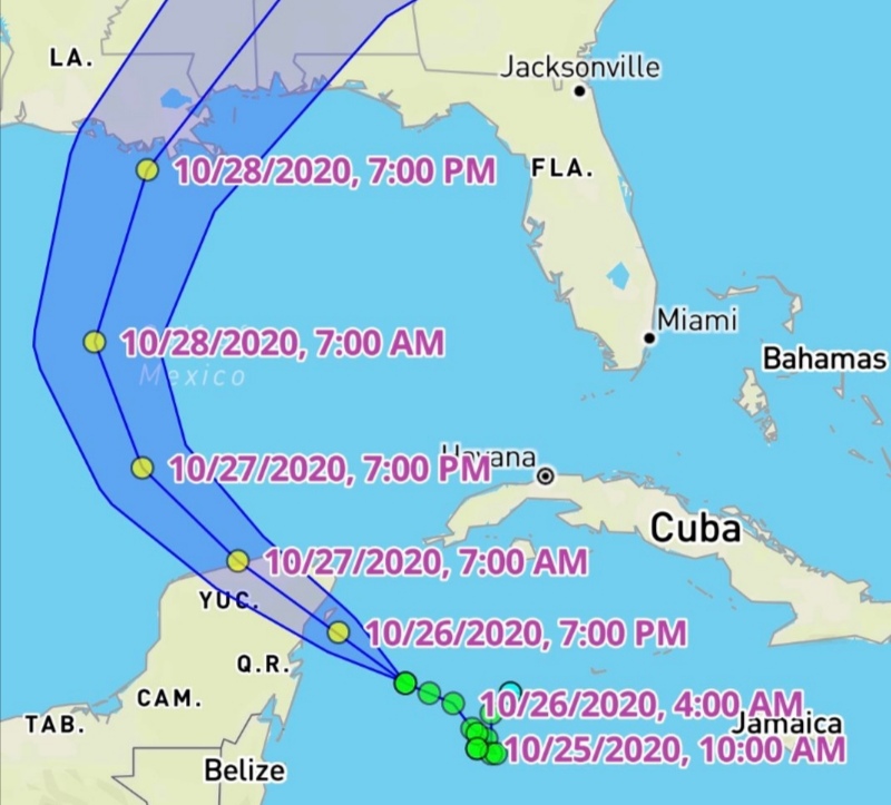 Anuncian suspensión de actividades en Yucatán por «Zeta»