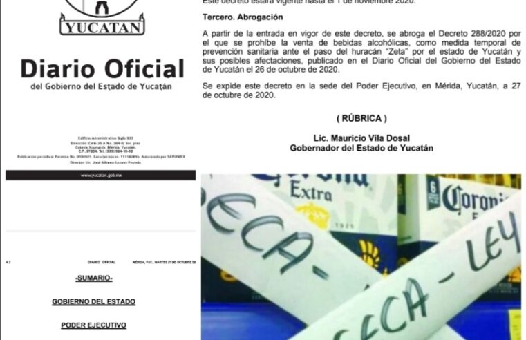¿Vuelve la Ley Seca en Yucatán?