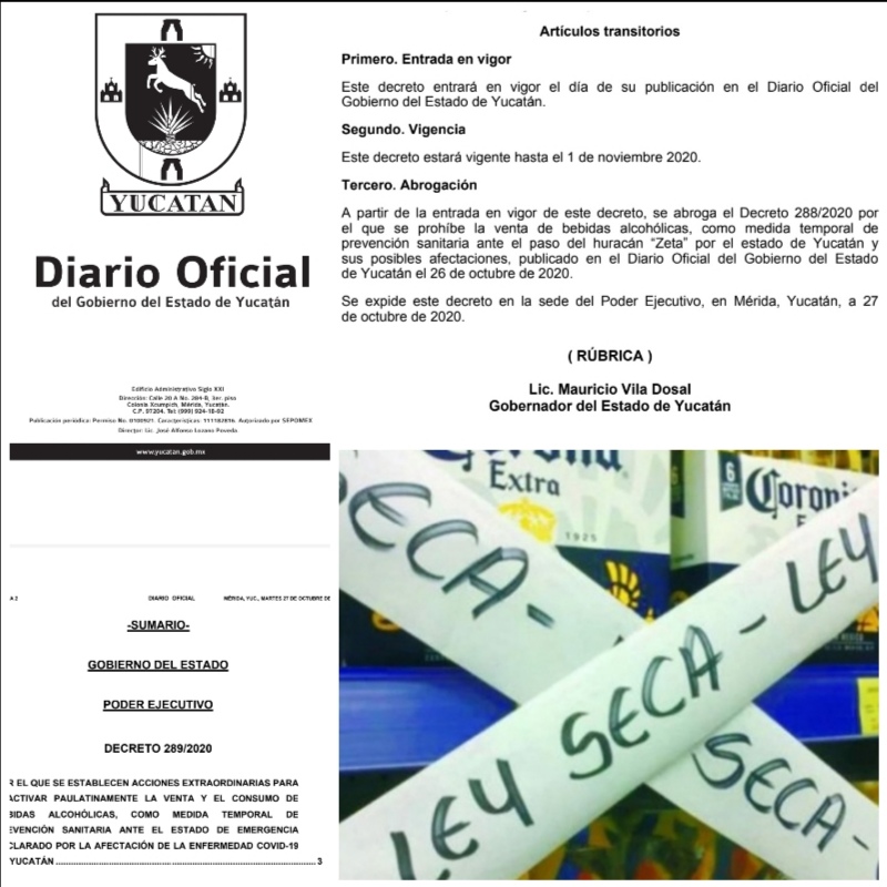 ¿Vuelve la Ley Seca en Yucatán?