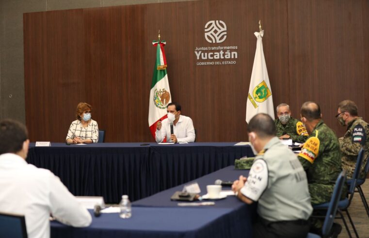 Mauricio Vila encabeza reunión de Protección Civil por “Gamma”