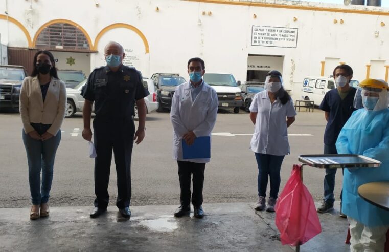 Policías de Mérida son sometidos a pruebas de Covid-19