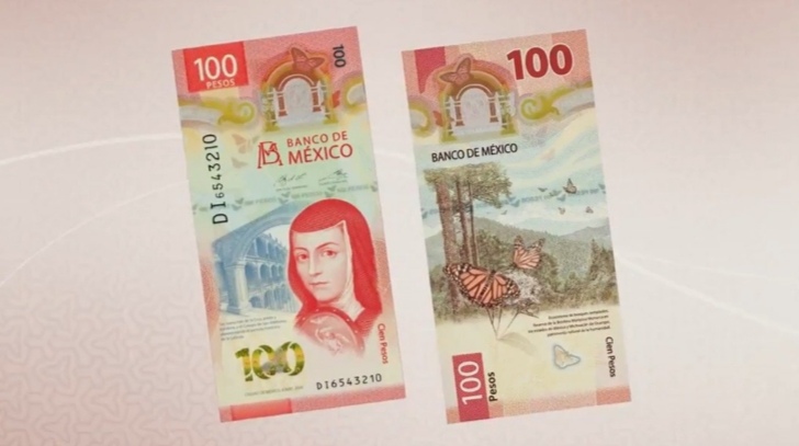 Banxico presenta el nuevo billete de 100 pesos, con el rostro de Sor Juana