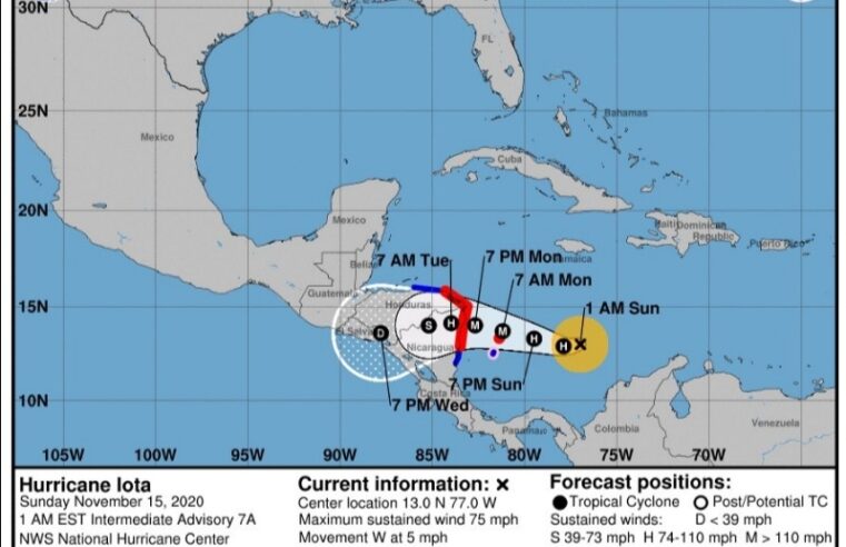 Iota ya es huracán, pero con poca probabilidad de llegar a Yucatán