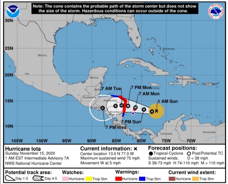 Iota ya es huracán, pero con poca probabilidad de llegar a Yucatán