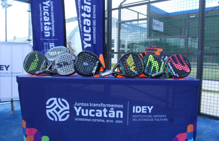 Esfuerzos para promover el pádel en Yucatán: donan paletas a deportistas