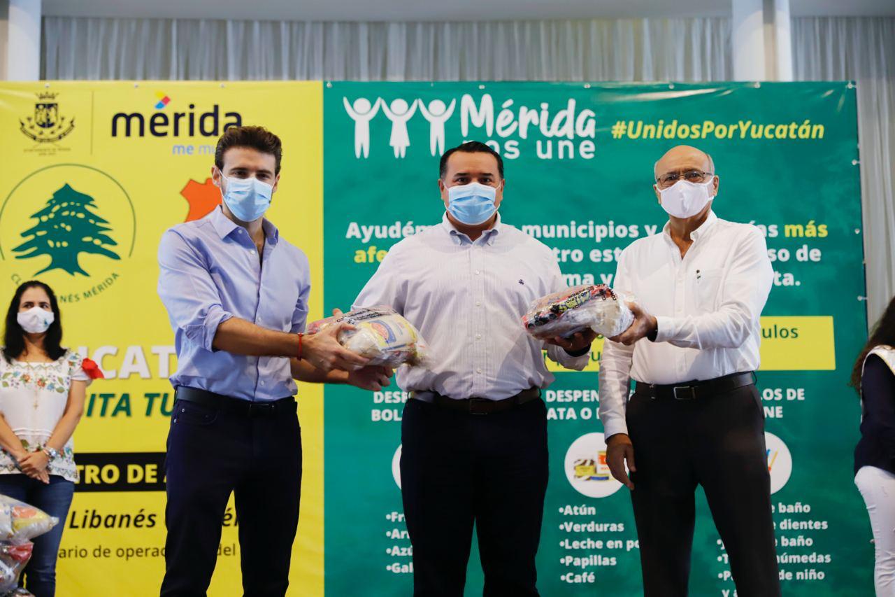 El Ayuntamiento de Mérida recibe donación de paquetes alimentarios