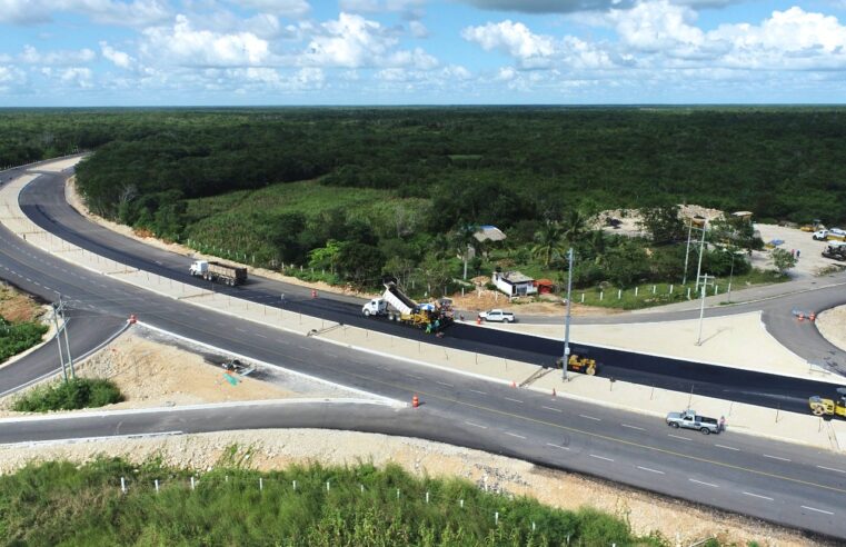 Modernización de carretera Mérida-Chetumal, con avance de 86 por ciento