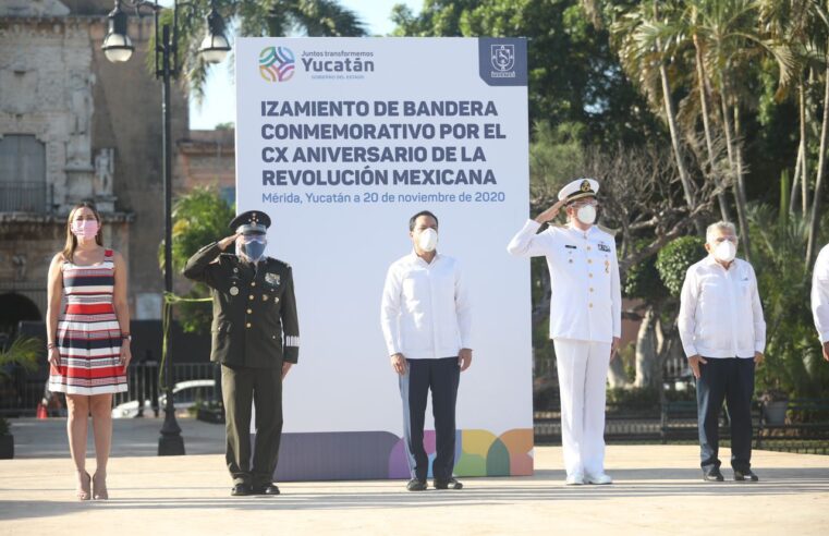 Mauricio Vila  encabeza  ceremonia por el 110 aniversario de la Revolución Mexicana