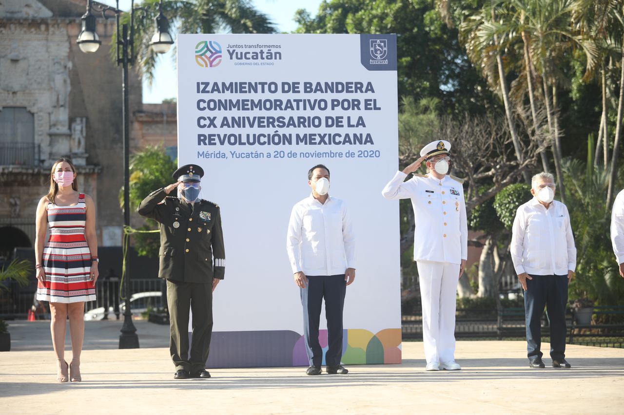 Mauricio Vila  encabeza  ceremonia por el 110 aniversario de la Revolución Mexicana