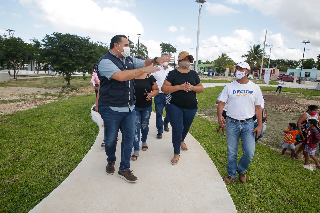 Con más espacios públicos diseñados de la mano de la ciudadanía continúa la construcción de la Mérida de 10