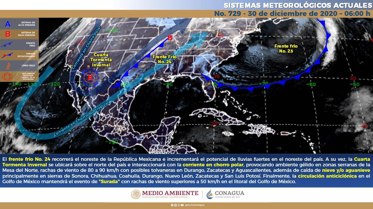 Pronóstico para Yucatán: lloviznas, calor durante el día y fresco por la noche