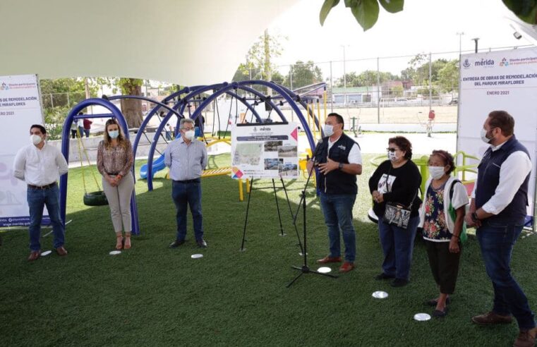 Entregan rehabilitación de parque de la Colonia Miraflores