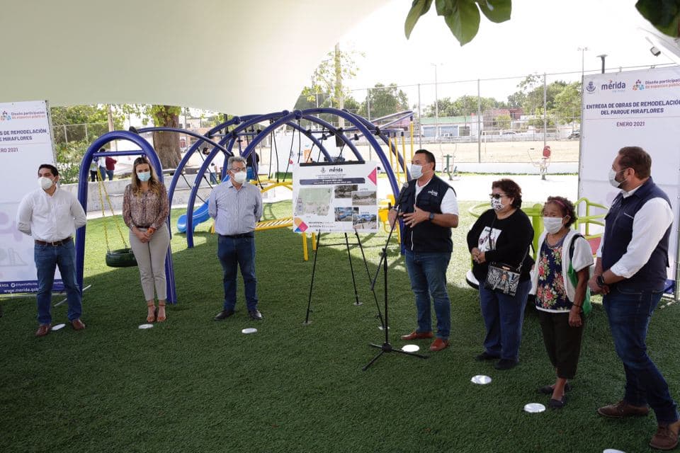 Entregan rehabilitación de parque de la Colonia Miraflores