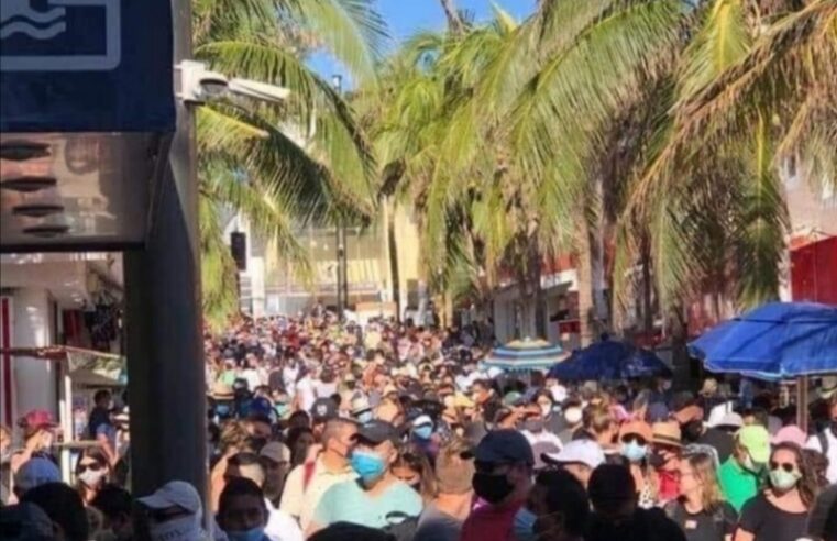 Temen aumento de contagios de Covid-19 por yucatecos que recibieron el 2021 en Playa del Carmen