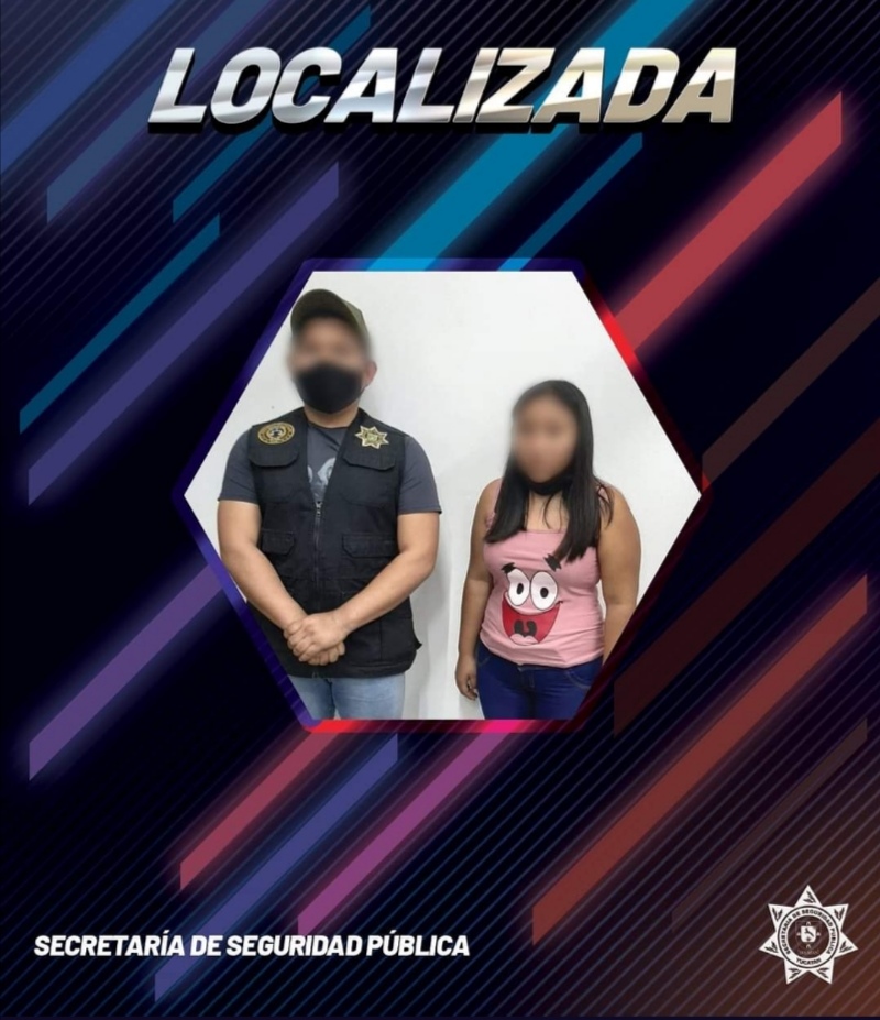 Localizan en Cancún a joven de 17 años reportada como desaparecida