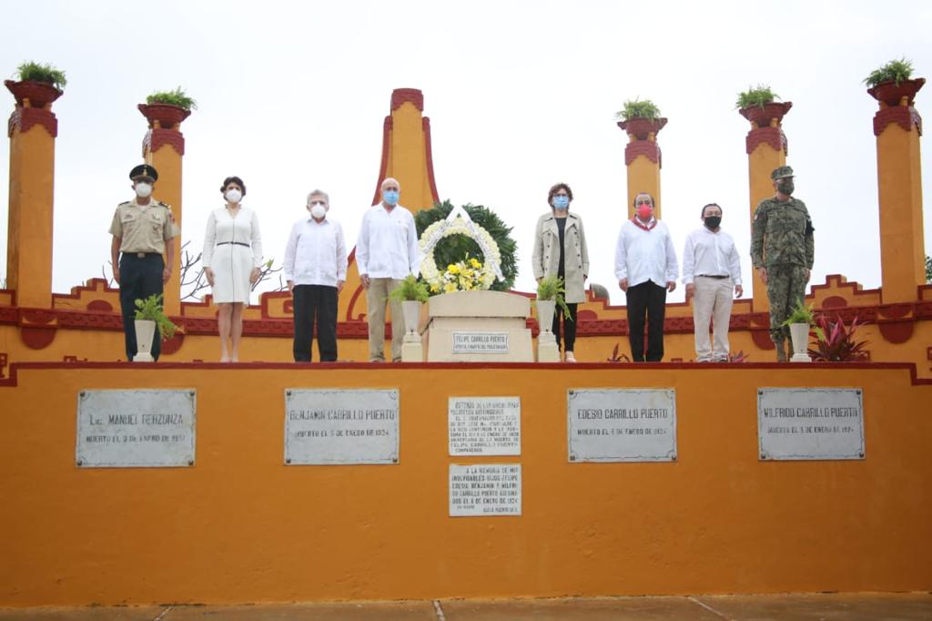 Yucatán conmemora el 97 aniversario luctuoso de Felipe Carrillo Puerto