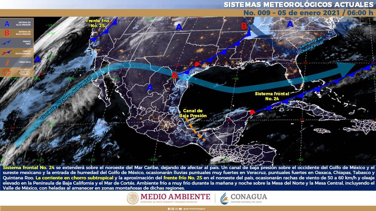 Pronóstico del tiempo en Yucatán: nublados y algunos chubascos