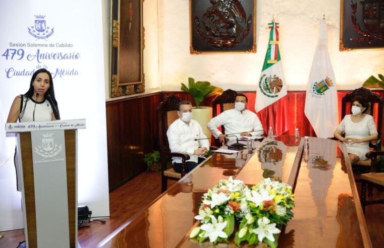 Sesión Solemne de Cabildo por el 479 aniversario de Mérida