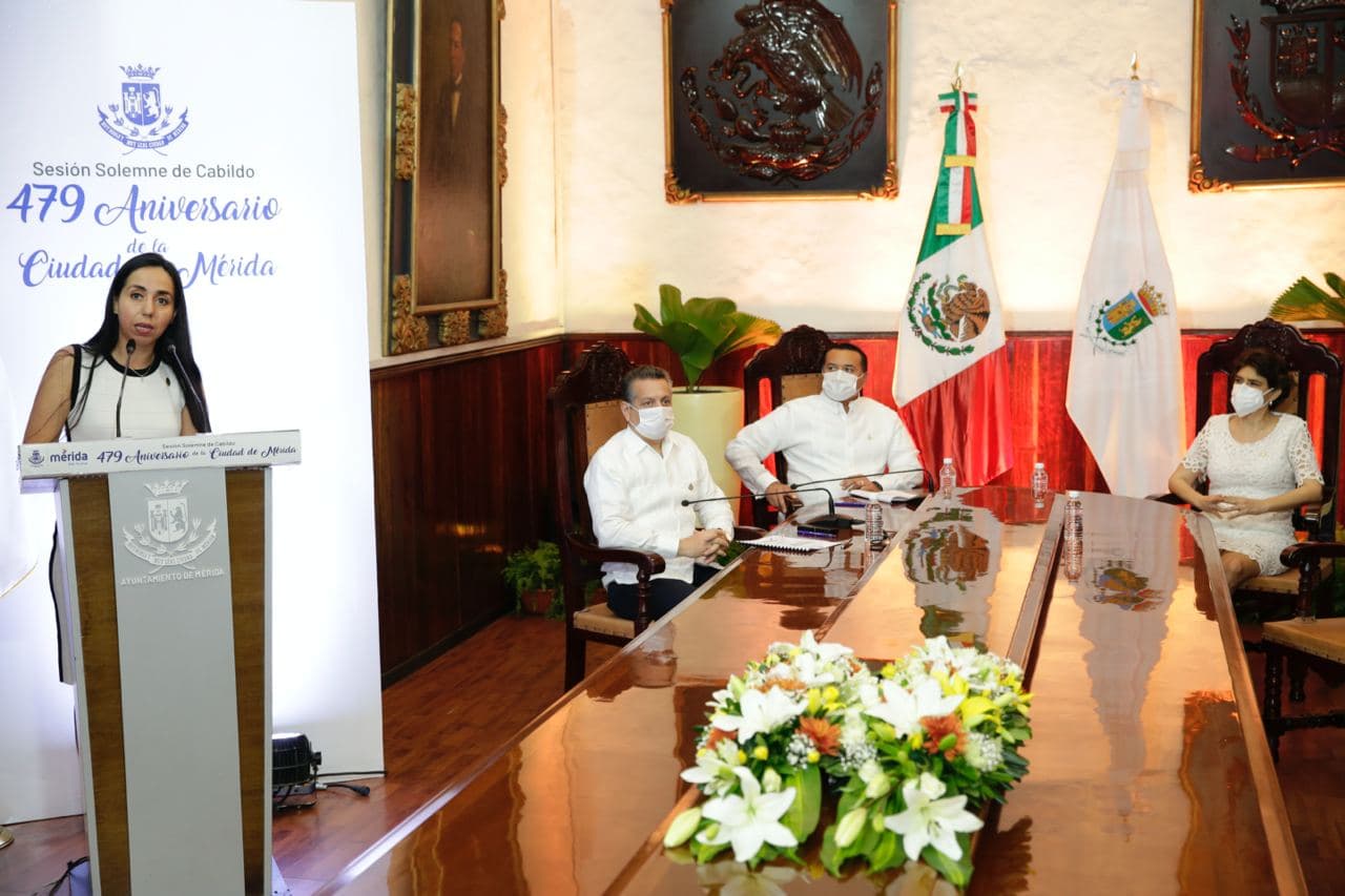 Sesión Solemne de Cabildo por el 479 aniversario de Mérida