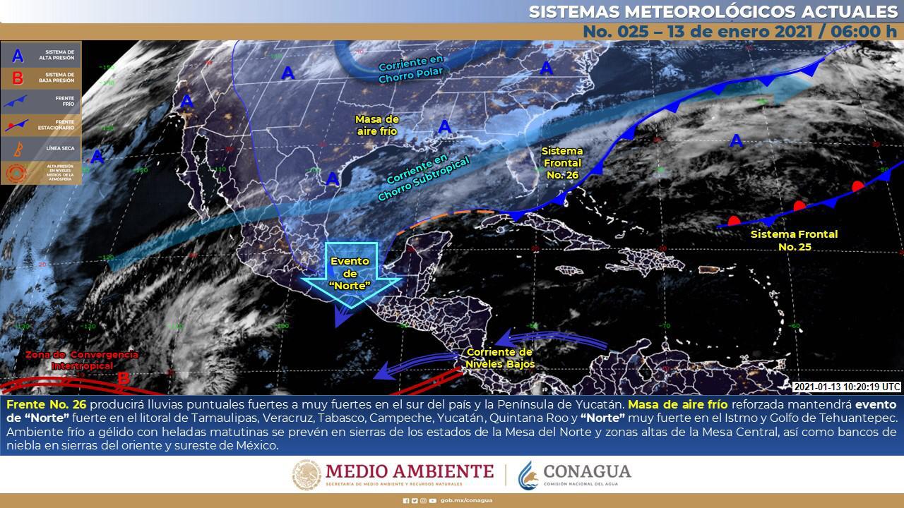 Continuarán las lluvias en Yucatán