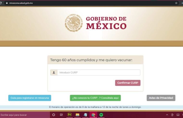 Se abre registro de vacunación anticovid-19 para adultos mayores en México