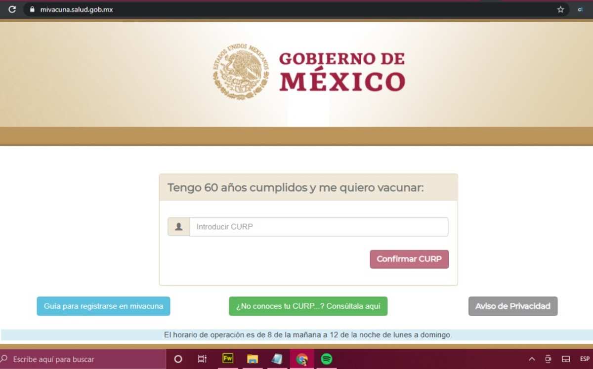 Se abre registro de vacunación anticovid-19 para adultos mayores en México