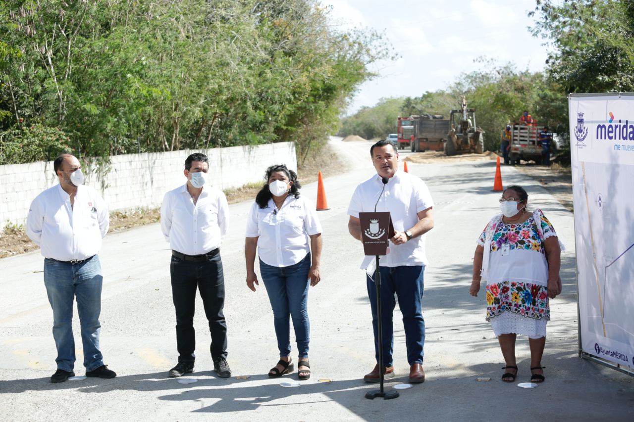 El Ayuntamiento impulsa modernización de la carretera que conecta a  Xcunyá con la vía a Progreso