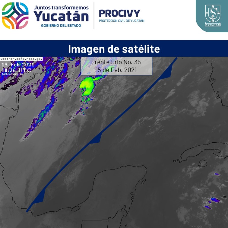 Alerta Procivy sobre ingreso de dos frentes fríos esta semana