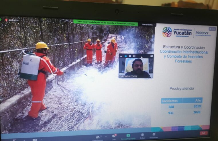 Instalan Comité Estatal del Programa de Prevención y Combate de Incendios 2021
