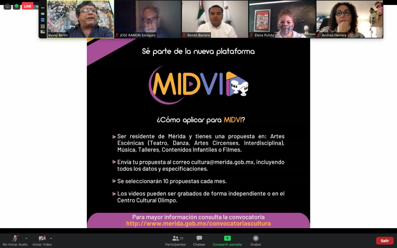 MIDVI, la plataforma que ofrece contenido digital de la comunidad artística local