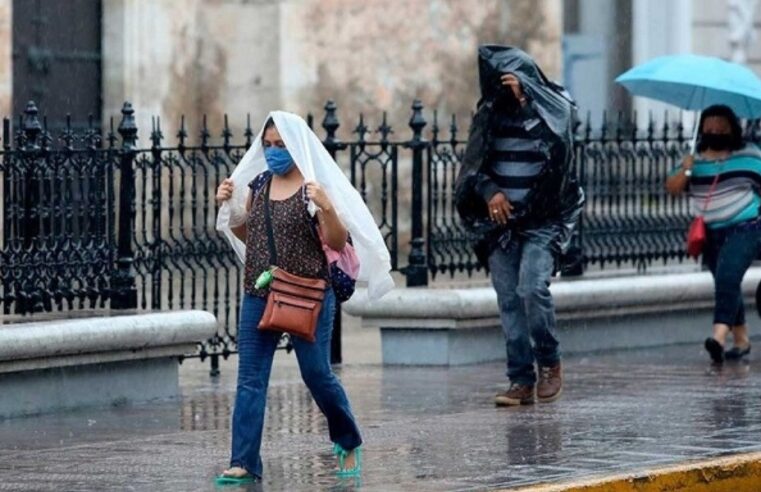 El frente frío 43 deja nublados y lluvias en la Península de Yucatán